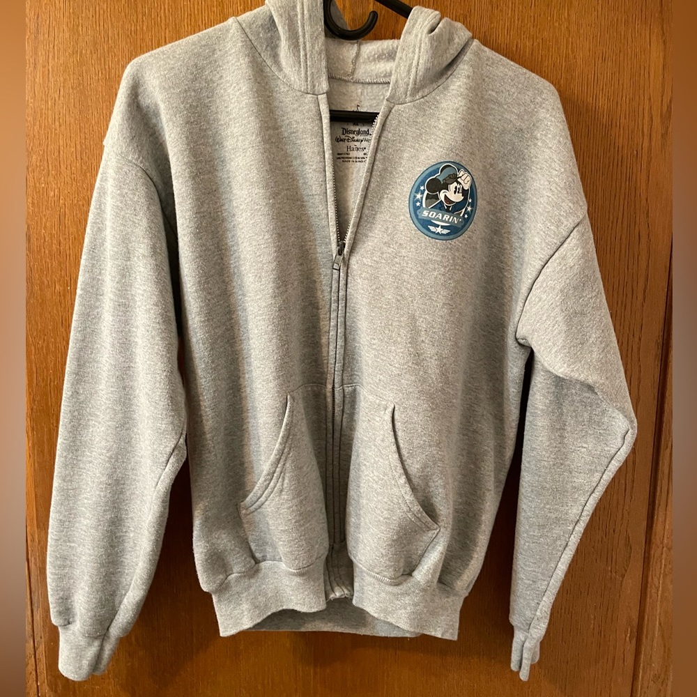 Disney Parks WDW Vtg.  Soarin’ Around the World Jacket Youth XL Zip Hoodie Kids